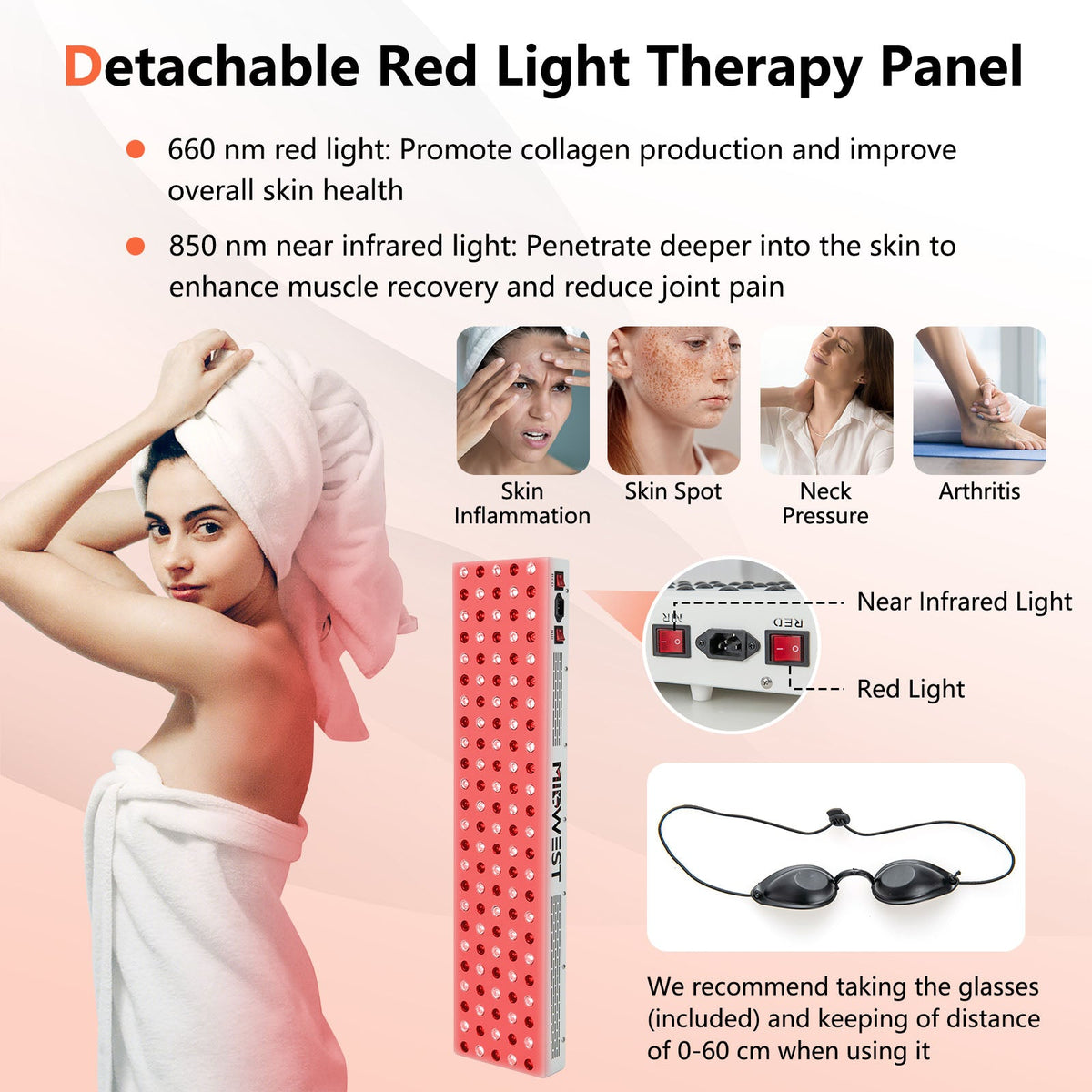 DirectDeals 2-Person Far Infrared Wooden Sauna with Red Light Therapy