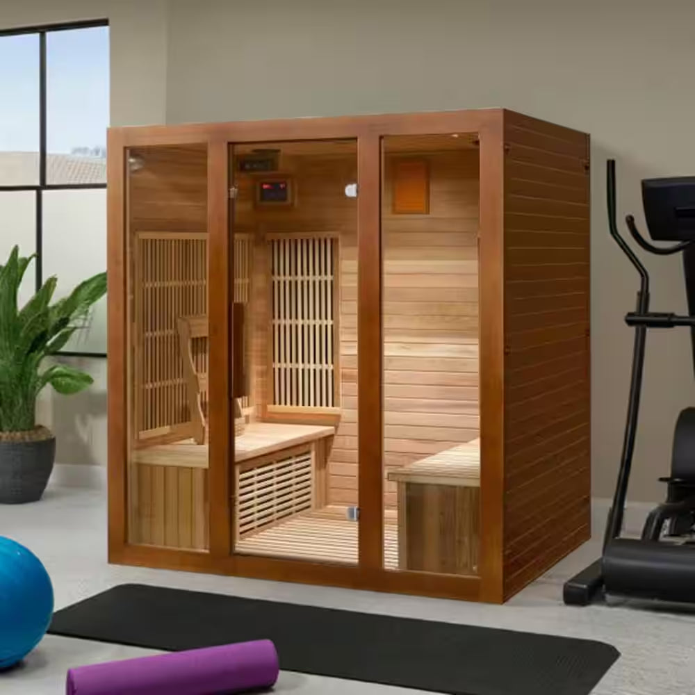 Roslyn 4-Person Infrared Cedar Sauna