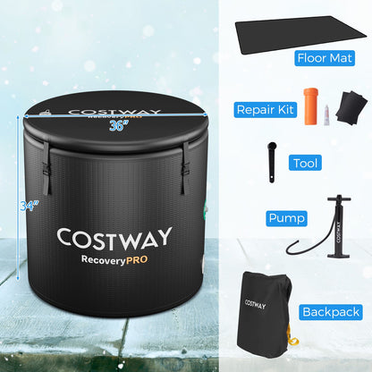 Costway 79-Gallon Portable Cold Plunge Tub with Cover
