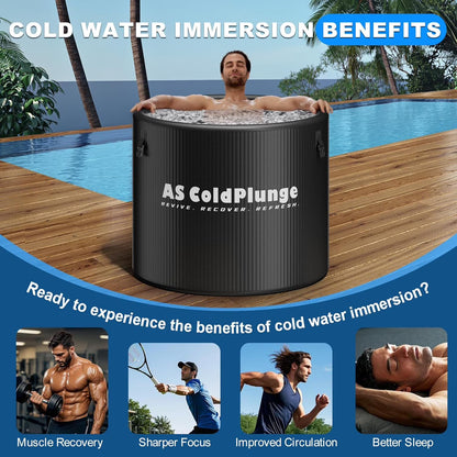 AS ColdPlunge XL Ice Bath Tub – 120 Gallon Portable Cold Plunge