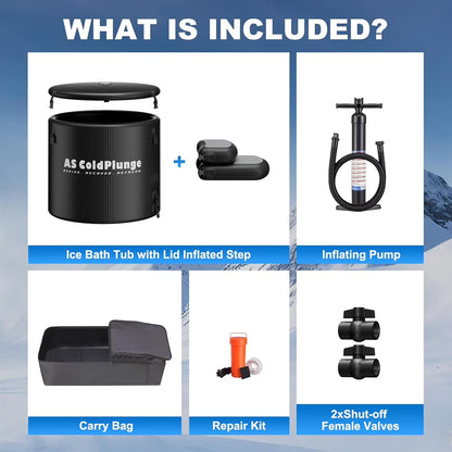 AS ColdPlunge XL Ice Bath Tub – 120 Gallon Portable Cold Plunge