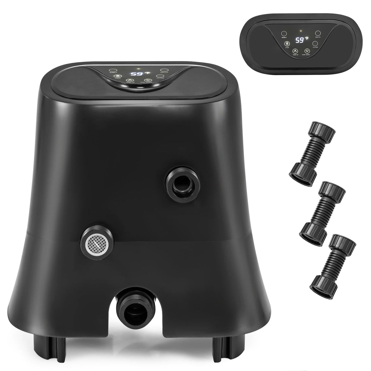 DoCred 1350W Inflatable Hot Tub Heater Pump with Touch Control