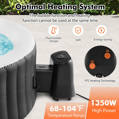 DoCred 1350W Inflatable Hot Tub Heater Pump with Touch Control